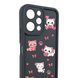 Чохол силіконовий Soft Touch з 3D принтом милі кошенята з лапками для Xiaomi Redmi 12 4G Чорний (Повний захист камери) 0059630 фото 3