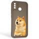 Чехол силиконовый Soft Touch с 3D принтом мема сибу для Tecno Spark 6 Go (KE5) коричневый (Полная защита камеры) 0048315 фото 1