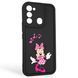 Чехол силиконовый оригинальный Soft Touch с 3D принтом волшебной минни маус для TECNO Spark Go 2022 (KG5m) черный (Полная защита камеры) 0049859 фото 1