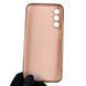 Чехол для Samsung Galaxy A24 SM-A245F глянцевый с золотой окантовкой с защитой камеры на самсунг а24 пудровый 0000033 фото 2
