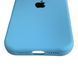 Чехол Silicone Case для Apple iPhone 17 Pro синий Cornflower (soft touch, кольца камеры, микрофибра) 0061895 фото 6