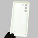 Чехол для Samsung Galaxy S21 FE SM-G990B кожаный с золотой окантовкой на самсунг с21 фе белый 0001396 фото 2