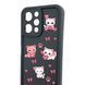 Чохол силіконовий Soft Touch з 3D принтом милі кошенята з лапками для Xiaomi Redmi 12 4G Чорний (Повний захист камери) 0059630 фото 4