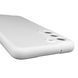 Чехол для Samsung Galaxy S21 FE (SM-G990B) силиконовый с микрофиброй нескользящий на самсунг с21 фе белый 0032173 фото 4