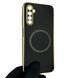 Чехол для Realme 6 Pro с кольцом MagSafe с золотой окантовкой на реалми 6 про черный gs1 0021371 фото 1