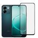 Защитное стекло для телефона Oppo A6 противоударное на весь экран прозрачное с черной рамкой 0053806 фото 1