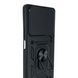 Чехол противоударный для Infinix Note 40 4G с магнитной пластиной со шторкой на камере черный 0050588 фото 4