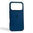 Чехол Silicone Case для Apple iPhone 17 Pro темно-синий Dark Blue (soft touch, закрытый низ)