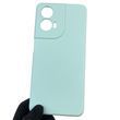 Чохол для Motorola Moto G24 (PB1E0003RS) силіконовий з мікрофіброю нековзний на моторола г24 блакитний