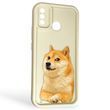 Чохол силіконовий Soft Touch з 3D принтом мему сібу для Tecno Spark 6 Go (KE5) молочний (Повний захист камери) 0048316 фото