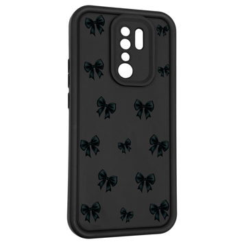 Чехол силиконовый Soft Touch с 3D принтом для Xiaomi Redmi 9 черный (Полная защита камеры) 0040748 фото