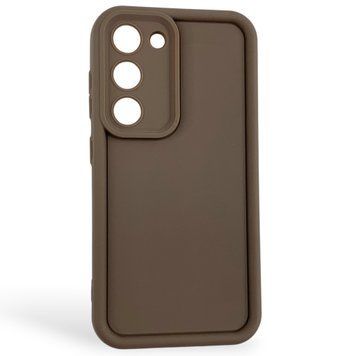 Чехол силиконовый Soft Touch для Samsung Galaxy S23 коричневый (Полная защита камеры) 0054057 фото