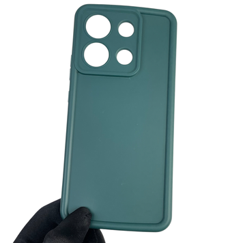Чехол силиконовый Soft Touch для Xiaomi Redmi Note 13 4G темно-зеленый (Полная защита камеры) 0039996 фото