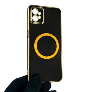 Чехол для Motorola Moto G32 PAUU0013RS с кольцом MagSafe с золотой окантовкой на моторола мото г32 черный gs1 0022166 фото