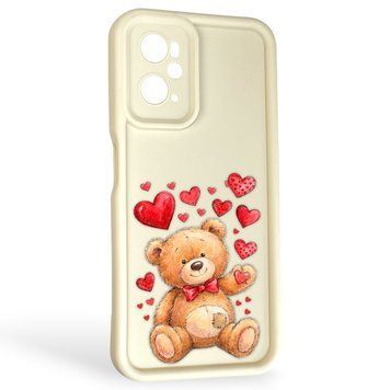 Чехол силиконовый Soft Touch с 3D принтом милый мишка для OPPO A36 молочный (Полная защита камеры) 0045058 фото