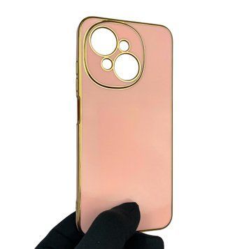 Чехол для Tecno Spark Go 1 KL4 с защитой камеры с золотой окантовкой на техно спарк го 1 пудровый gs1 0019847 фото