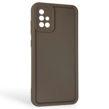 Чехол силиконовый Soft Touch для Samsung Galaxy A71 (SM-A715F) коричневый (Полная защита камеры) 0044054 фото