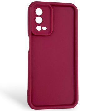 Чехол силиконовый Soft Touch для Oppo A55 бордовый (Полная защита камеры) 0054278 фото
