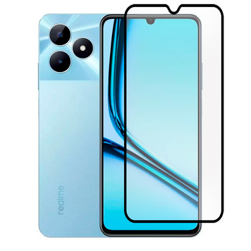 Защитное стекло для телефона Realme Note 50 противоударное полноэкранное на реалми нот 50 черное 0038665 фото