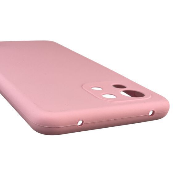 Чохол для Xiaomi Mi 11 Lite силіконовий з мікрофіброю нековзний на сяомі мі 11 лайт рожевий 0032435 фото
