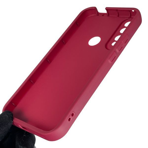 Чехол силиконовый Soft Touch с 3D принтом злой котик для Huawei Y9 Prime 2019 (STK-L21) бордовый (Полная защита камеры) 0047070 фото