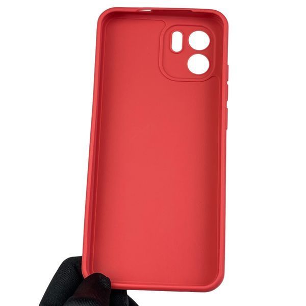 Чехол для Xiaomi Redmi A1 с квадратными гранями с защитой камеры на сяоми редми а1 красный 0012768 фото