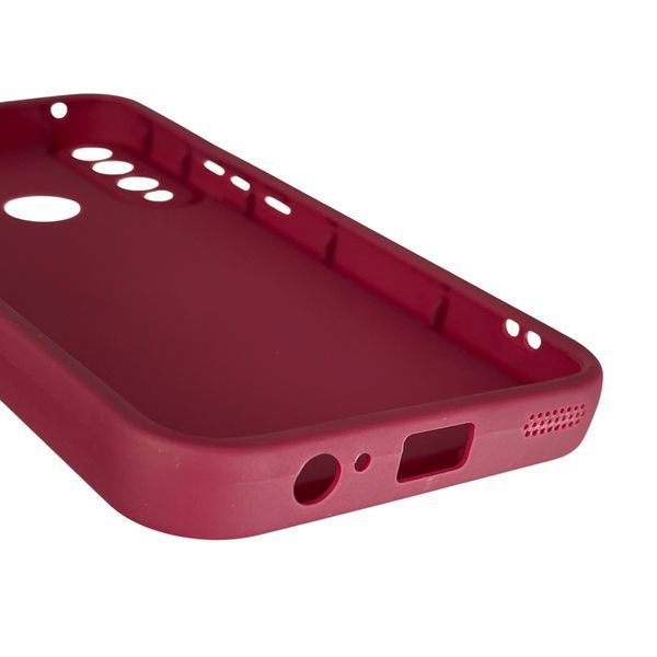 Чехол силиконовый Soft Touch с 3D принтом злой котик для Huawei Y9 Prime 2019 (STK-L21) бордовый (Полная защита камеры) 0047070 фото