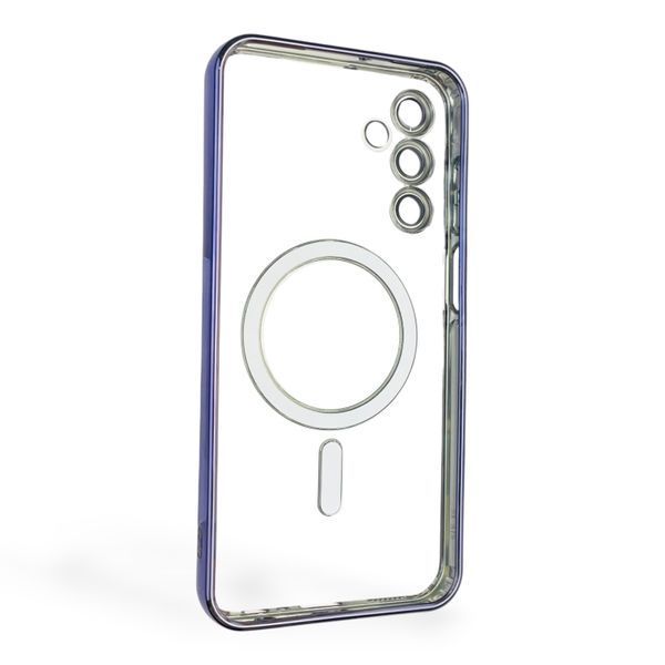 Чохол для Samsung Galaxy A15 (SM-A155M) з лінзами на камері з MagSafe на самсунг а15 бузковий 0034455 фото