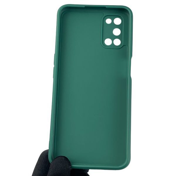 Чехол для OPPO A92 с квадратными гранями с защитой камеры на оппо а92 зелёный 0012416 фото