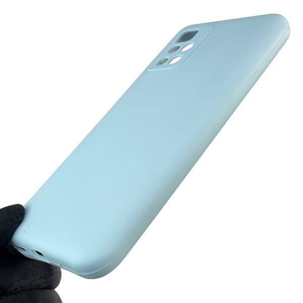 Чохол для Xiaomi Redmi 10 (4G) силіконовий з мікрофіброю нековзний на сяомі редмі 10 4г блакитний 0032545 фото