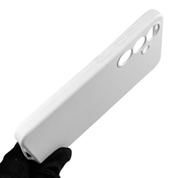 Чохол для Samsung Galaxy S25 (SM-S931B) силіконовий з мікрофіброю нековзний на самсунг с25 білий 0032212 фото