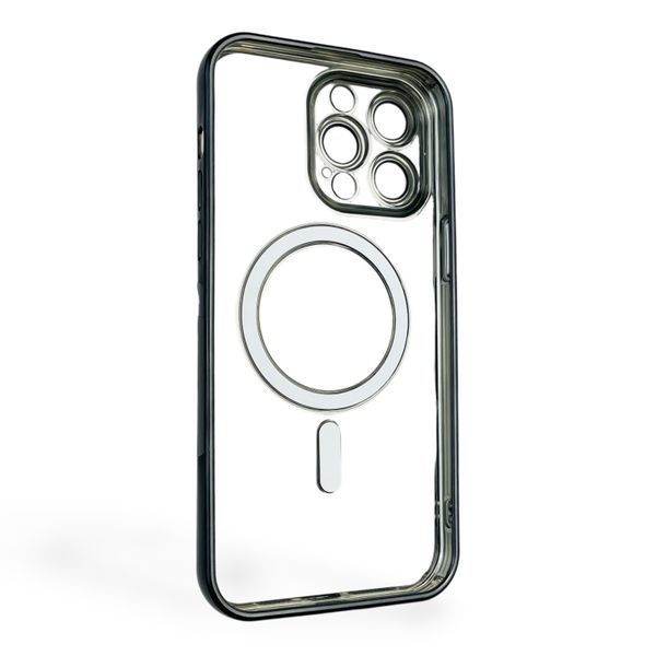 Чехол для Apple iPhone 14 Pro Max с линзами на камере с MagSafe на айфон 14 про макс черный 0034397 фото