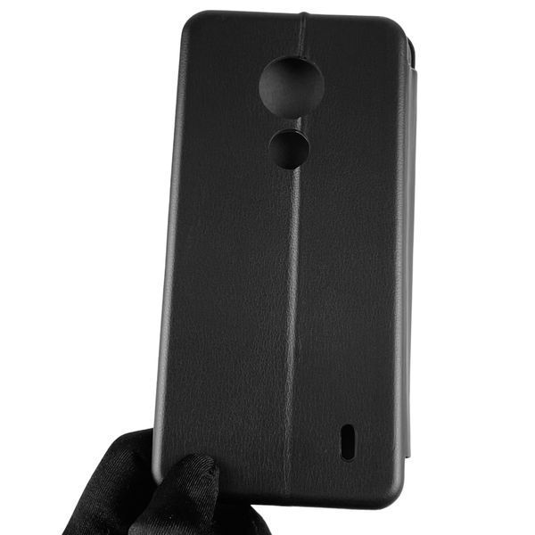 Чехол-книжка для Nokia C21 с подставкой на нокиа с21 чёрная 0000488 фото