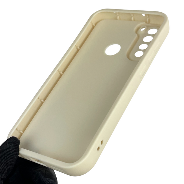 Чохол силіконовий Soft Touch з 3D принтом Майнкрафт для Xiaomi Redmi Note 8 молочний (Повний захист камери) 0041668 фото