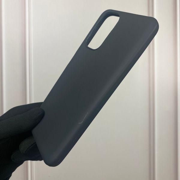 Чохол для Xiaomi Redmi Note 11S однотонний матовий силіконовий на сяомі редмі нот 11с чорний 0000134 фото