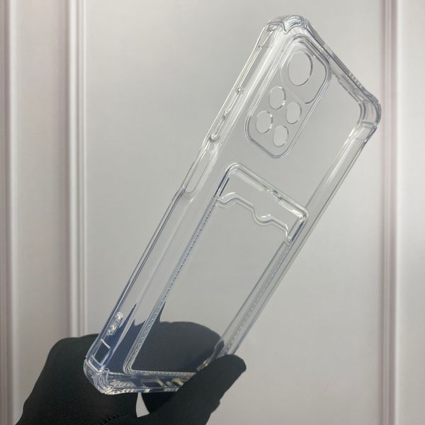 Чехол для Xiaomi Redmi Note 11 5G с бронь углами с карманом для k-pop на сяоми редми нот 11 5г прозрачный 0000284 фото