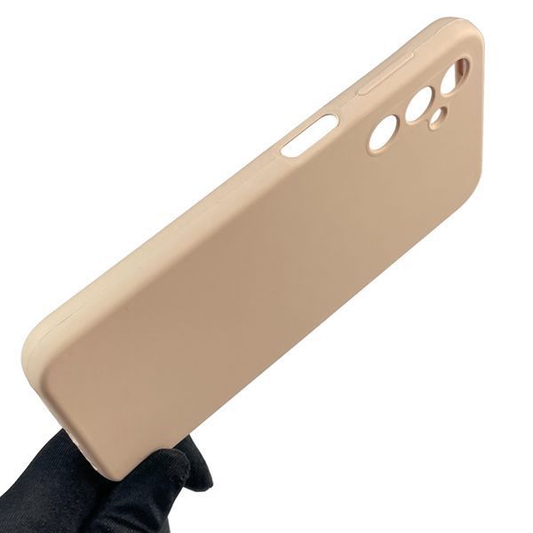Чохол для Samsung Galaxy A24 (SM-A245F) силіконовий з мікрофіброю нековзний на самсунг а24 пудровий 0031875 фото