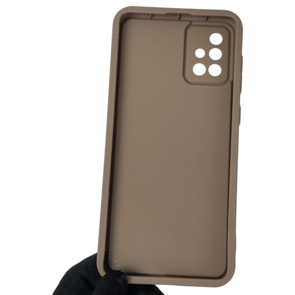 Чехол силиконовый Soft Touch для Samsung Galaxy A71 (SM-A715F) коричневый (Полная защита камеры) 0044054 фото