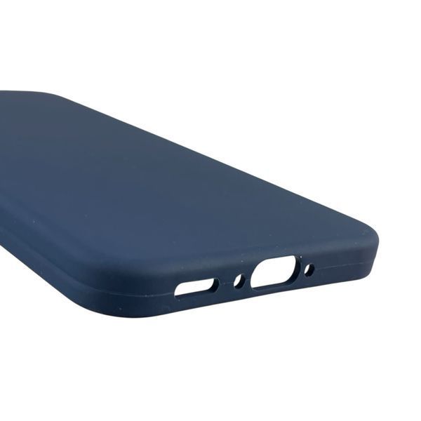 Чехол для Samsung Galaxy A56 (SM-A566B) силиконовый с микрофиброй нескользящий на самсунг а56 темно-синий 0032092 фото