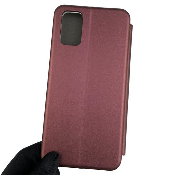 Чехол-книжка для OPPO A52 с подставкой на оппо а52 бордовая 0001617 фото