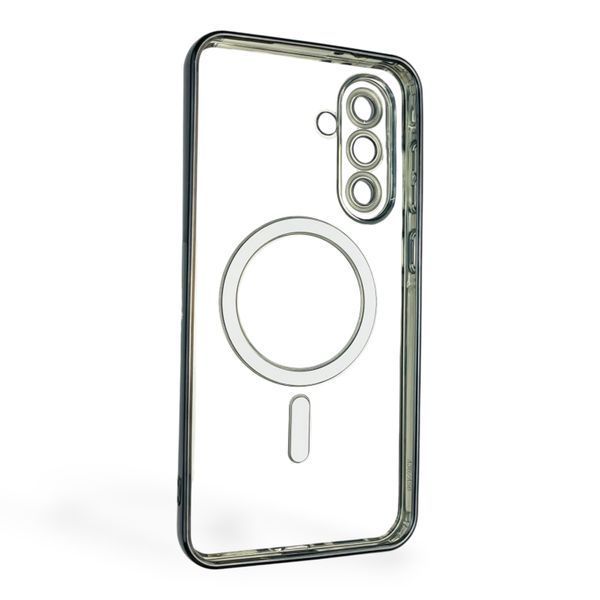Чохол для Samsung Galaxy A56 (SM-A566B) з лінзами на камері з MagSafe на самсунг а56 чорний 0034556 фото