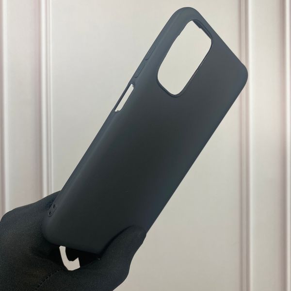 Чохол для Xiaomi Redmi Note 11S однотонний матовий силіконовий на сяомі редмі нот 11с чорний 0000134 фото