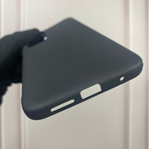 Чохол для Xiaomi Redmi Note 11S однотонний матовий силіконовий на сяомі редмі нот 11с чорний 0000134 фото