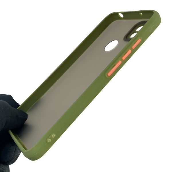 Чохол для телефона Xiaomi Redmi 9C з високими бортами із захистом камери на сяомі редмі 9с зелений 0026223 фото