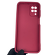 Чехол силиконовый Soft Touch с 3D принтом женским для Samsung Galaxy M12 (SM-M127F) бордовый (Полная защита камеры) 0042618 фото 3