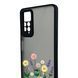 Чохол для телефона Xiaomi Redmi Note 12 Pro 4G с 3D принтом польові квіти із захистом камери чорний 0059302 фото 4