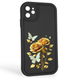 Чехол силиконовый Soft Touch с 3D принтом женским для Apple iPhone 11 черный (Полная защита камеры) 0042452 фото 1