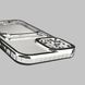 Чехол для Apple iPhone 12 Pro с серебряной окантовкой с карманом для карт на айфон 12 про серебряный 0012996 фото 5