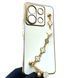 Чехол для телефона Xiaomi Redmi Note 13 Pro 5G женский с ремешком и украшениями и золотой окантовкой на сяоми редми нот 13 про 5г белый gs1 0016288 фото 1