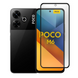 Захисне скло для телефона Xiaomi POCO M6 4G протиударне повноекранне на сяомі поко м6 4г чорне 0038876 фото 1